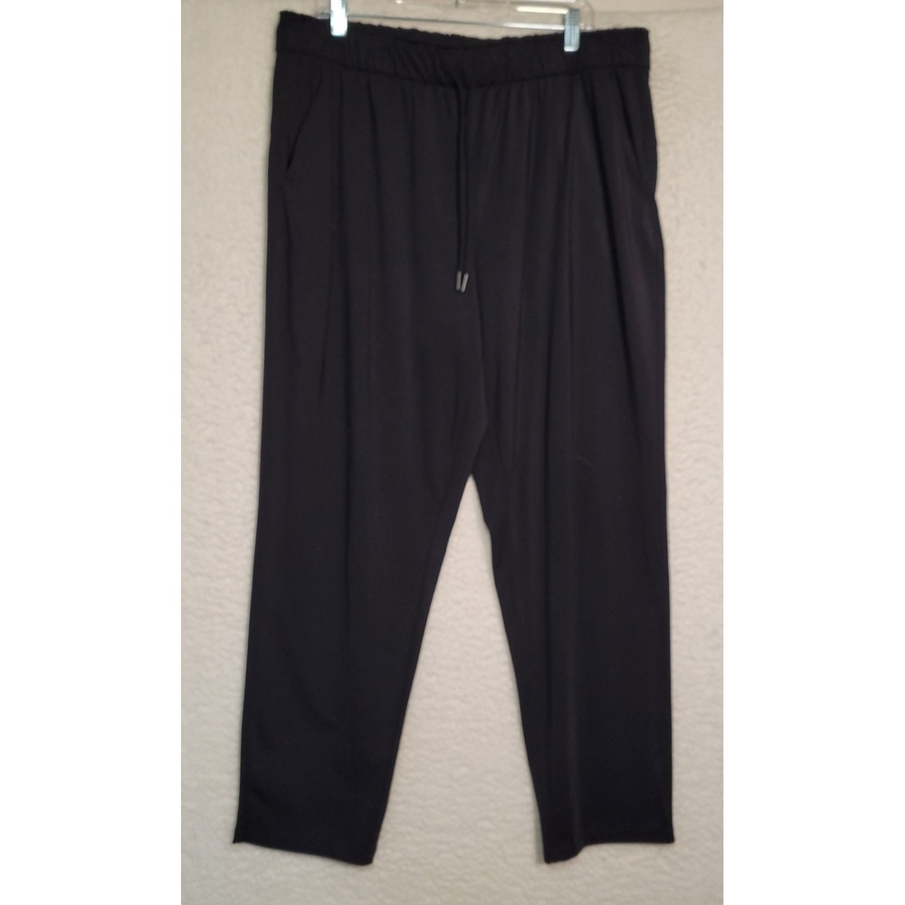 Spyder Active Women's Black Pants Size XL Elastic Waist Stretch Athletic 1891
